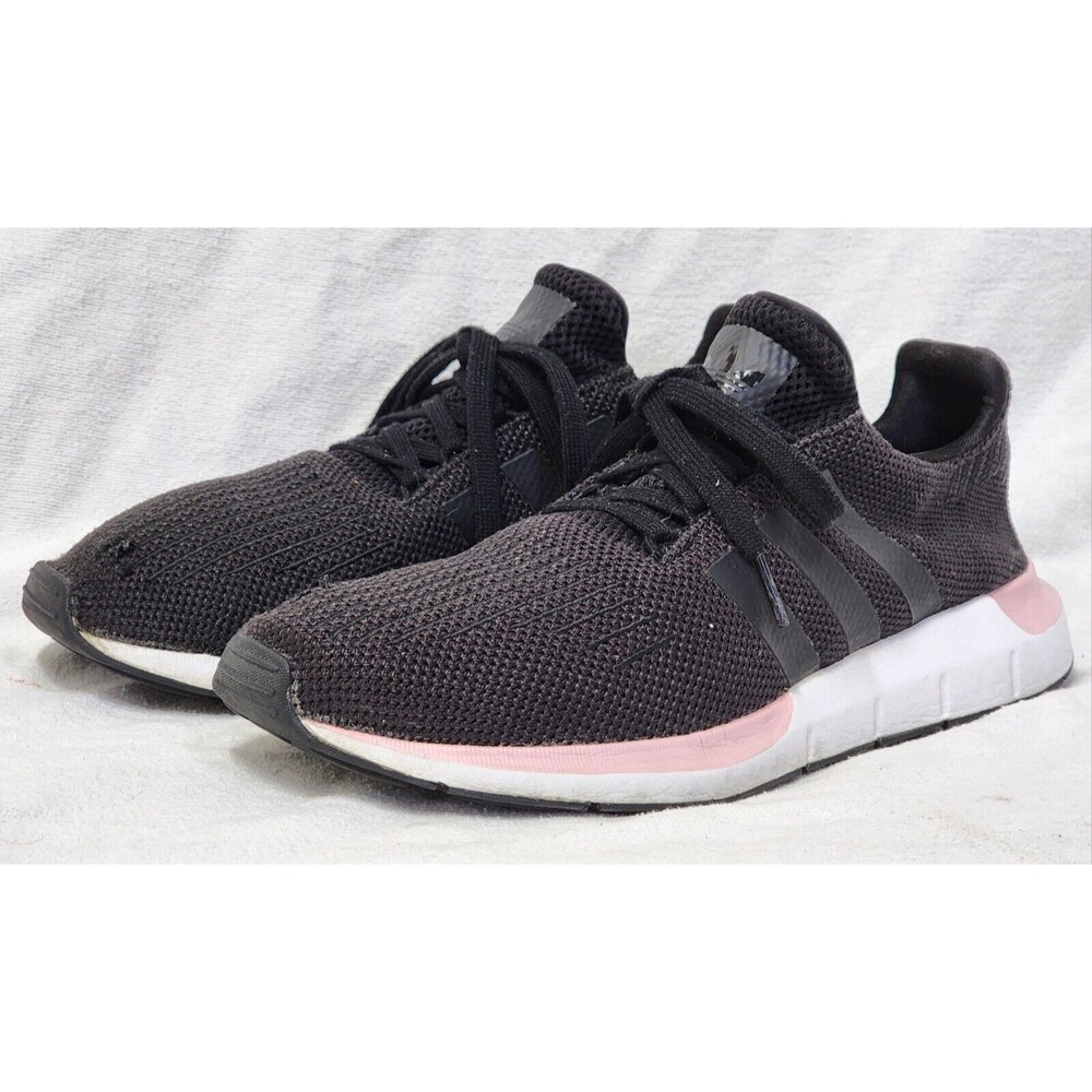 Size 9½ - adidas Swift Run Black True Pink W